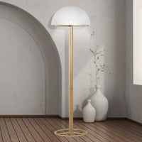 Sarantino Metal Floor Lamp with White Acrylic Shade by Sarantino Kings Warehouse 