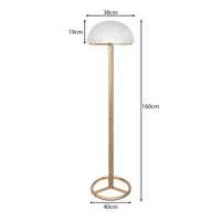 Sarantino Metal Floor Lamp with White Acrylic Shade by Sarantino Kings Warehouse 