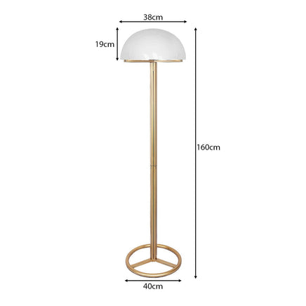 Sarantino Metal Floor Lamp with White Acrylic Shade by Sarantino Kings Warehouse 