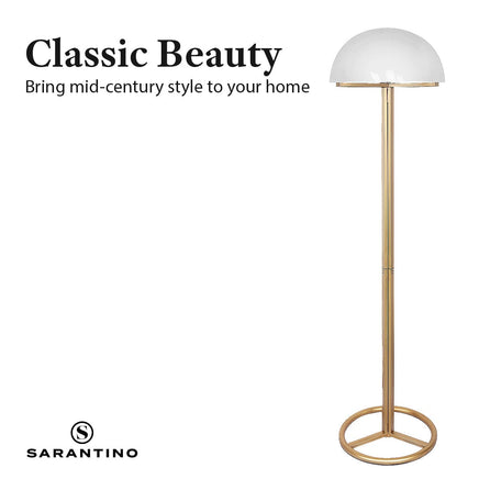 Sarantino Metal Floor Lamp with White Acrylic Shade by Sarantino Kings Warehouse 