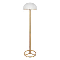 Sarantino Metal Floor Lamp with White Acrylic Shade by Sarantino