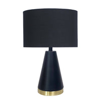 Sarantino Metal Table Lamp in Black and Gold Kings Warehouse 