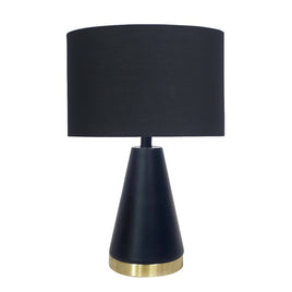 Sarantino Metal Table Lamp in Black and Gold Kings Warehouse 