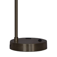 Sarantino Metal Task Lamp with USB Charging Port Bronze Finish Kings Warehouse 