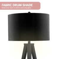 Sarantino Minimalist Modern Tripod Floor Lamp Black Kings Warehouse 