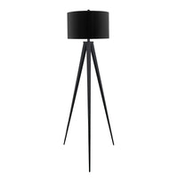 Sarantino Minimalist Modern Tripod Floor Lamp Black Kings Warehouse 