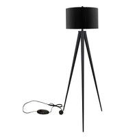 Sarantino Minimalist Modern Tripod Floor Lamp Black Kings Warehouse 