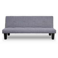 Sarantino Sofa Bed Lounge Couch Futon Furniture Seat Adjustable Suite Dark Grey Kings Warehouse 