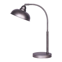 Sarantino Table Lamp Industrial Chic Adjustable Angle - Dark Grey Kings Warehouse 