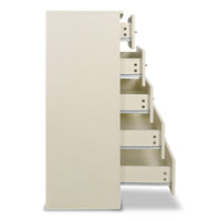 Sarantino Tallboy Dresser 6 Chest Of Drawers Cabinet 85 x 39.5 x 105cm in White Home & Garden Kings Warehouse 
