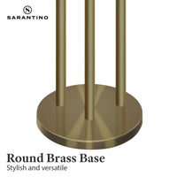 Sarantino Three Metal Shade Floor Lamp Kings Warehouse 