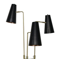 Sarantino Three Metal Shade Floor Lamp Kings Warehouse 