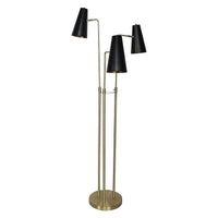 Sarantino Three Metal Shade Floor Lamp Kings Warehouse 
