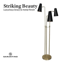 Sarantino Three Metal Shade Floor Lamp Kings Warehouse 