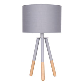 Sarantino Tripod Desk Lamp in Metal & Wood Nordic Minimalist Light Kings Warehouse 