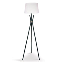 Sarantino Tripod Floor Lamp in Metal and Antique Brass Kings Warehouse 