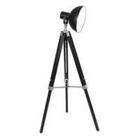 Sarantino Tripod Floor Spot Lamp Reading Adjustable Height Metal Black Kings Warehouse 