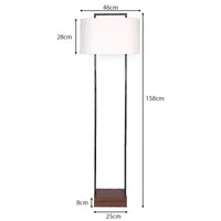 Sarantino Wood Floor Lamp in Cherry Finish Kings Warehouse 