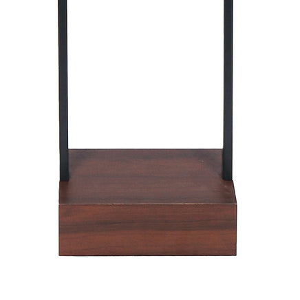 Sarantino Wood Floor Lamp in Cherry Finish Kings Warehouse 