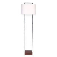 Sarantino Wood Floor Lamp in Cherry Finish Kings Warehouse 