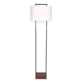 Sarantino Wood Floor Lamp in Cherry Finish Kings Warehouse 