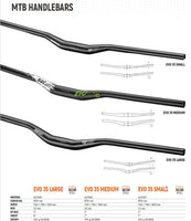 Satori EVO 35 Large - 355mm Rise Handlebar - Black MTB Trekking Universal 780mm Long Kings Warehouse 