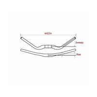 Satori EVO 35 Large - 355mm Rise Handlebar - Black MTB Trekking Universal 780mm Long Sports & Fitness Kings Warehouse 