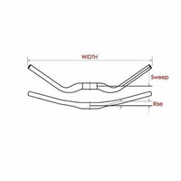 Satori EVO 35 Small - 355mm Rise Handlebar - Black MTB Trekking Universal 780mm Long Sports & Fitness Kings Warehouse 