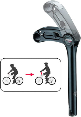 Satori EZ3 Quill Height Adjustable Stem MTB Mountain Quick Release Sports & Fitness Kings Warehouse 