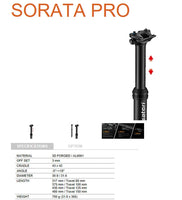 Satori Sorata Pro Dropper Seat Post Internal Cable 31.6 Diameter 125mm Travel MTB Trekking Bike Kings Warehouse 