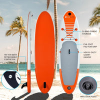 SEACLIFF 10ft Stand Up Paddle Board SUP Paddleboard Inflatable Standing 300cm Kings Warehouse 