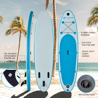 SEACLIFF 10ft Stand Up Paddle Board SUP Paddleboard Inflatable Standing 305cm Kings Warehouse 