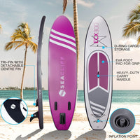 SEACLIFF 10ft Stand Up Paddleboard Paddle Board SUP Inflatable Standing Blow 10' Kings Warehouse 