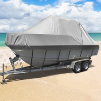Seamanship Boat Cover 19-21ft Trailerable Jumbo Marine Grade Heavy Duty Grey Outdoor Recreation Kings Warehouse 