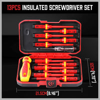 SEDY 13Pcs 1000V Magnetic Insulated Electrician Screwdriver Set VDE Certified Auto Accessories Kings Warehouse 