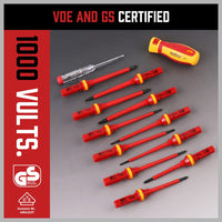 SEDY 13Pcs 1000V Magnetic Insulated Electrician Screwdriver Set VDE Certified Auto Accessories Kings Warehouse 