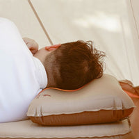 Self Inflating Camping Pillow with Ergonomic 3D Support - Gold Outdoor Recreation Kings Warehouse 