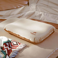 Self Inflating Camping Pillow with Ergonomic 3D Support - Gold Outdoor Recreation Kings Warehouse 