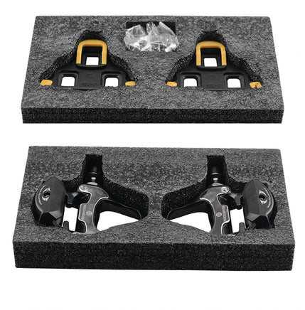 Self Lock Clip In Bike Pedals LOOK KEO Cleat MTB Road 700C Hybrid BMX - Rockbros Black Kings Warehouse 