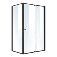 Semi Frameless Shower Screen (114~122)x 195cm & (77~80)x 195cm Side AS/NZS Glass Furniture Kings Warehouse 