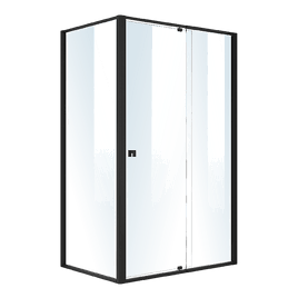 Semi Frameless Shower Screen (114~122)x 195cm & (77~80)x 195cm Side AS/NZS Glass Furniture Kings Warehouse