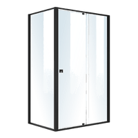 Semi Frameless Shower Screen (114~122)x 195cm & (77~80)x 195cm Side AS/NZS Glass Kings Warehouse 