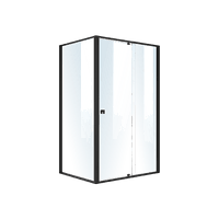 Semi Frameless Shower Screen (114~122)x 195cm & (89~92)x 195cm Side AS/NZS Glass Furniture Kings Warehouse 