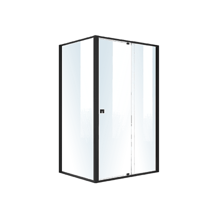 Semi Frameless Shower Screen (114~122)x 195cm & (89~92)x 195cm Side AS/NZS Glass Furniture Kings Warehouse 