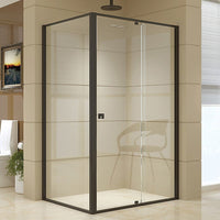 Semi Frameless Shower Screen (114~122)x 195cm & (89~92)x 195cm Side AS/NZS Glass Furniture Kings Warehouse 