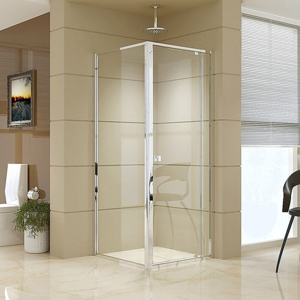 Semi Frameless Shower Screen (74~82)x 195cm & (77~80)x 195cm Side AS/NZS Glass Furniture Kings Warehouse 