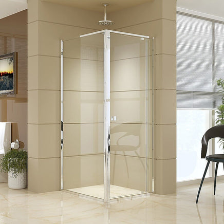 Semi Frameless Shower Screen (74~82)x 195cm & (89~92)x 195cm Side AS/NZS Glass Furniture Kings Warehouse 