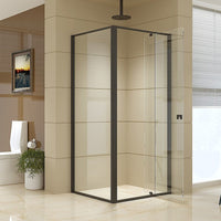 Semi Frameless Shower Screen (74~82)x 195cm & (98~101)x 195cm Side AS/NZS Glass Kings Warehouse 