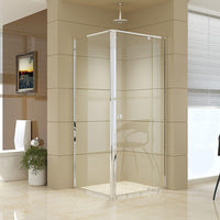 Semi Frameless Shower Screen (82~90)x 195cm & (77~80)x 195cm Side AS/NZS Glass Furniture Kings Warehouse 