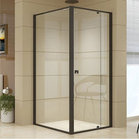 Semi Frameless Shower Screen (82~90)x 195cm & (98~101)x 195cm Side AS/NZS Glass Kings Warehouse 